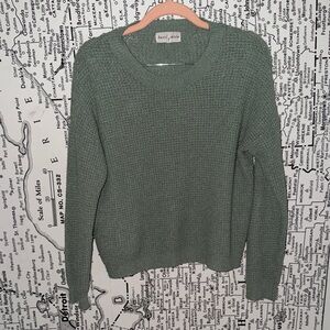 Hazel Moon Olive Green Knit Sweater